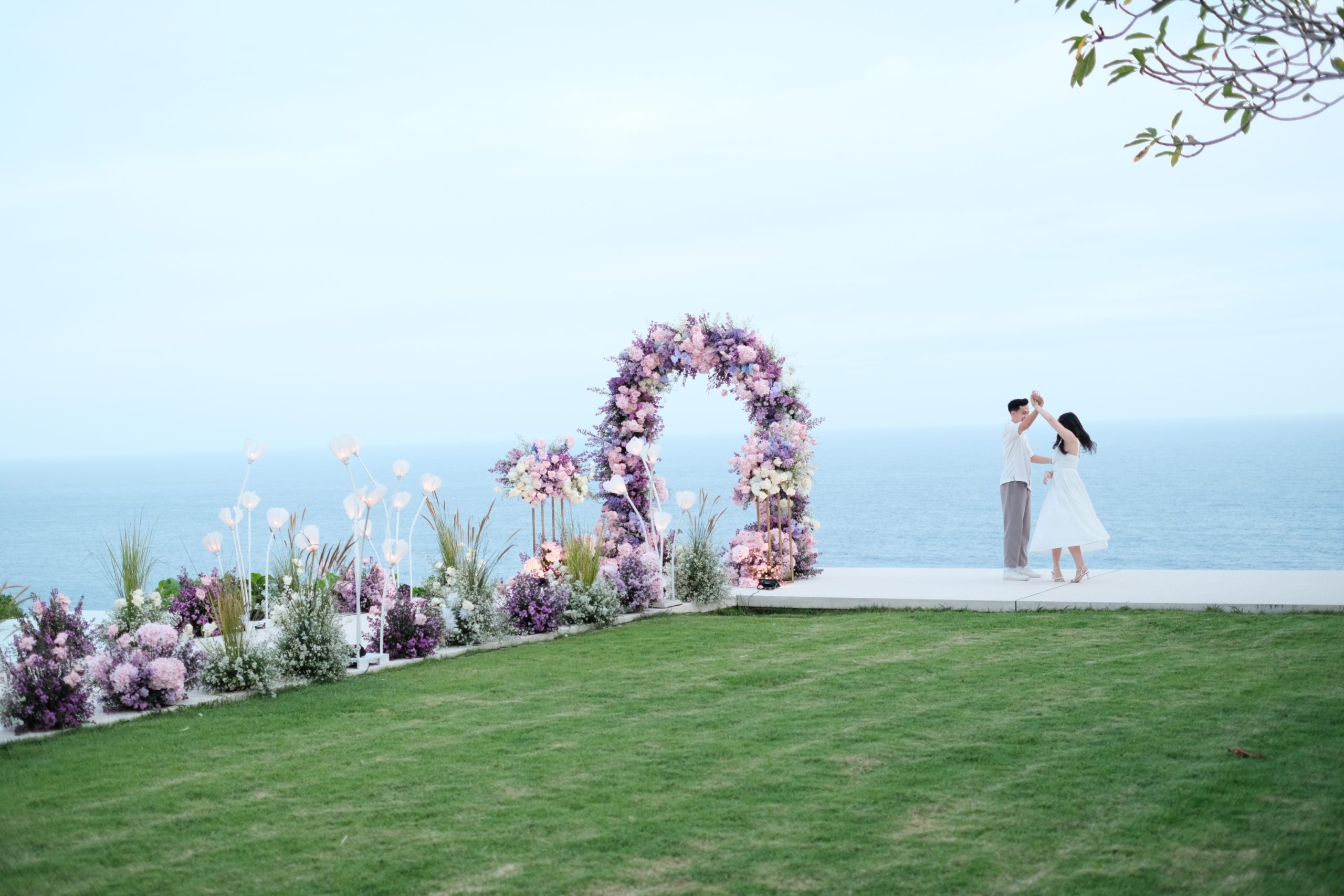 fairytale theme with beautiful purple flowers