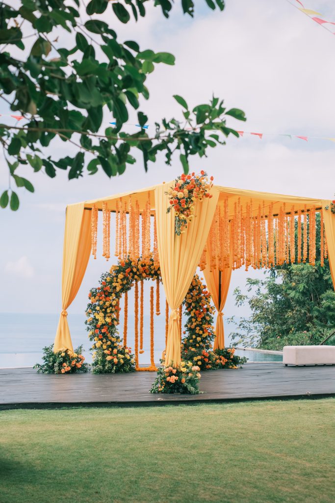 FIX luxury pergola decor for Mehndi ceremony