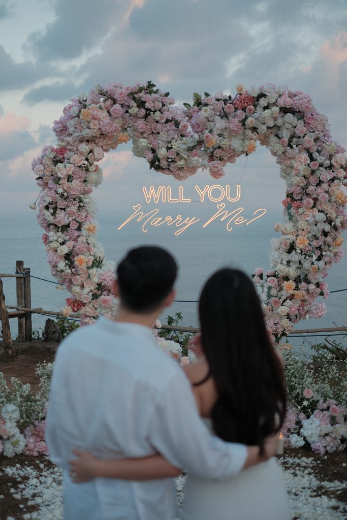 FIX Sunrise proposal setup on limestone cliff