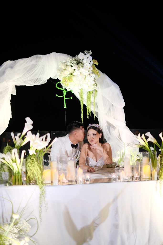 romantic bali wedding ocean views