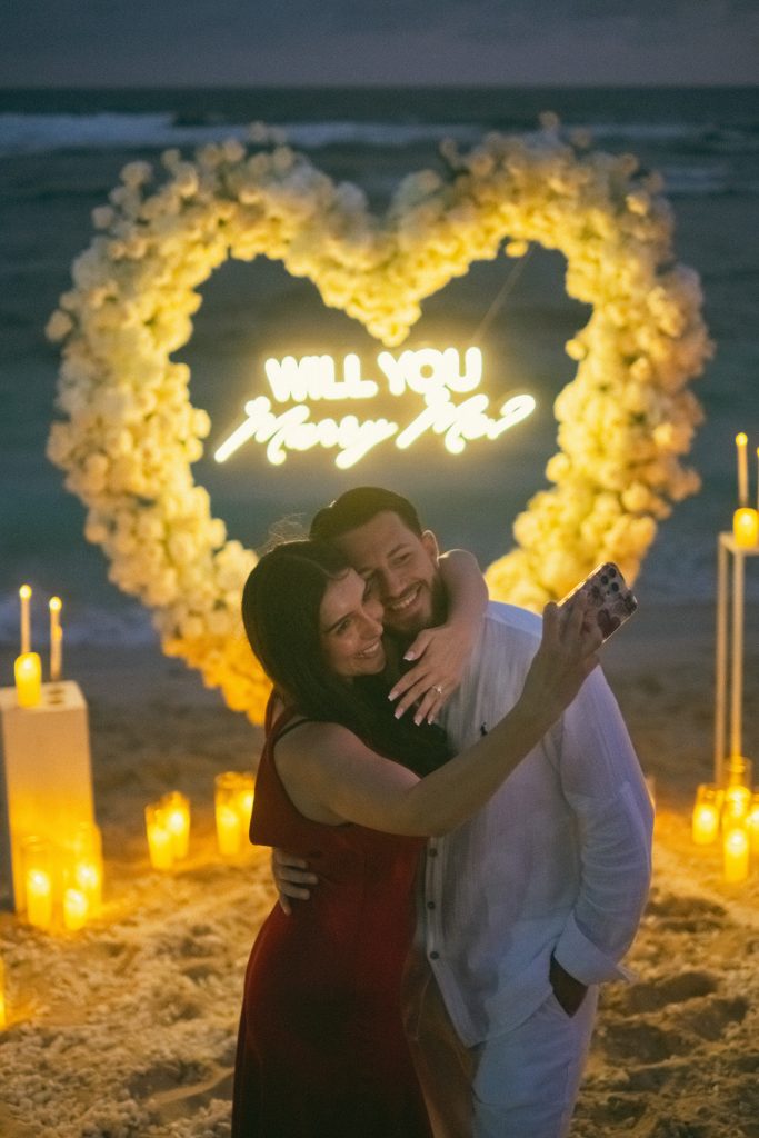FIX Sparklers surrounding proposal celebration