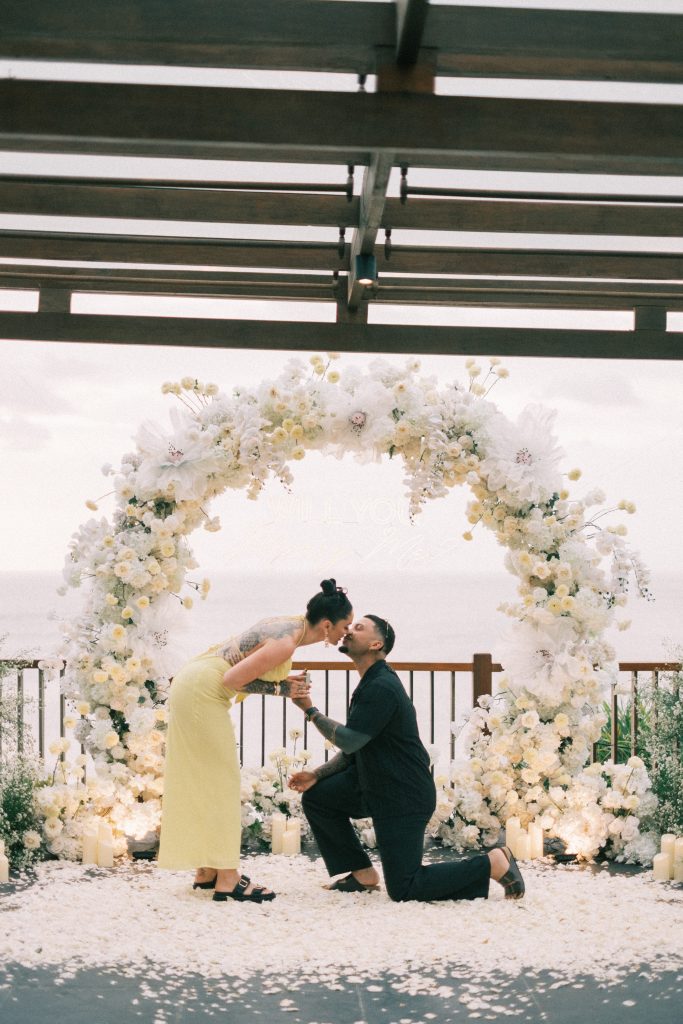 Snow White Proposal at Anantara Uluwatu